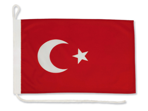 Vlajka Türkiye na jachtu 30x40 cm Vlajka tureckej plachetnice