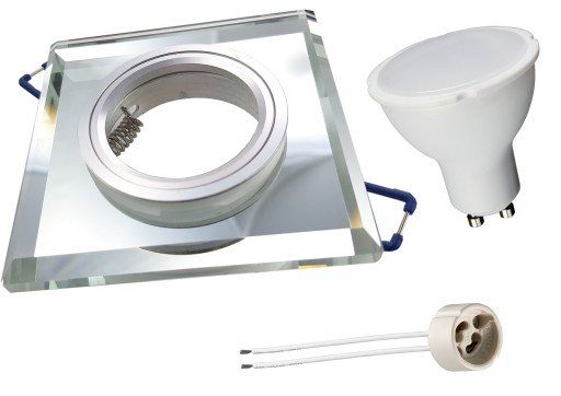 SET HALOGÉNOVÉ SKLENÉ SVETLÁ + 8W LED ŽIAROVKA