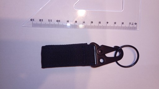 Molle háčik na opasok, batoh, kľúče, čierny