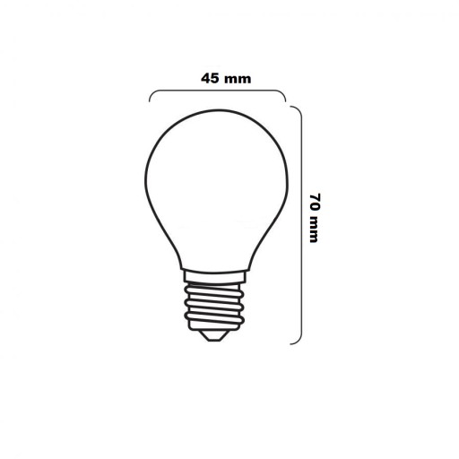 TRADIČNÁ KLASICKÁ GUĽOVÁ ŽIAROVKA G45 E14 40W
