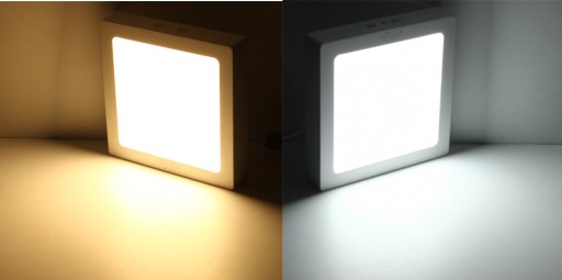 POVRCHOVÝ ŠTVORCOVÝ LED PANEL, 6W STUDENÝ PLÁN