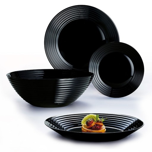 Tanier 25 cm čierny HARENA LUMINARC
