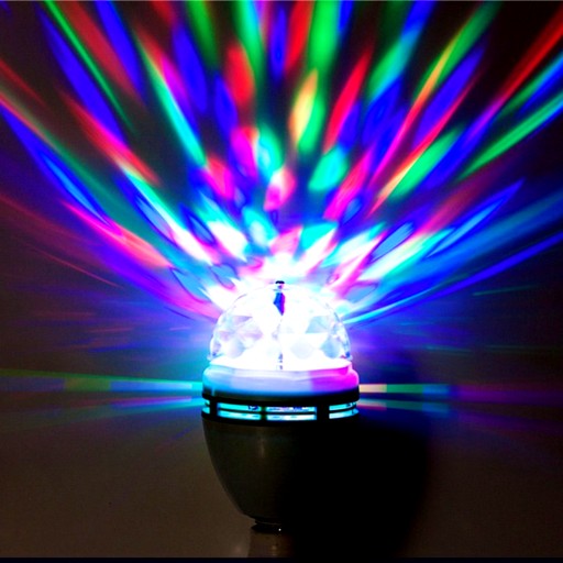 Disco Žiarovka otočný LED projektor Laserové párty osvetlenie