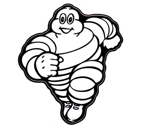NÁLEPKA NA AUTO SLÁVNY SNEHULIEN MICHELIN MAN