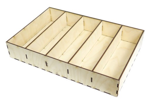 KRABIČKA S 5 PRIESTORMI ORGANIZÁTOR DECOUPAGE RZ78