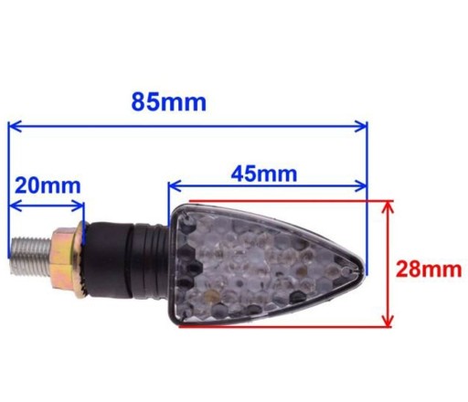 SMEROVÉ SIGNÁLY LED 15X YAMAHA HONDA