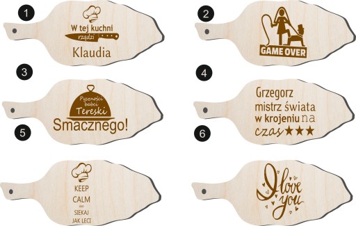 DREVENÁ KUCHYŇSKÁ DOSKA S GRAVÍM VAŠICH LISTOV