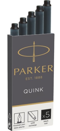 PARKER NÁPLNE DLHÝCH PERO 5 KS čierna 1950382