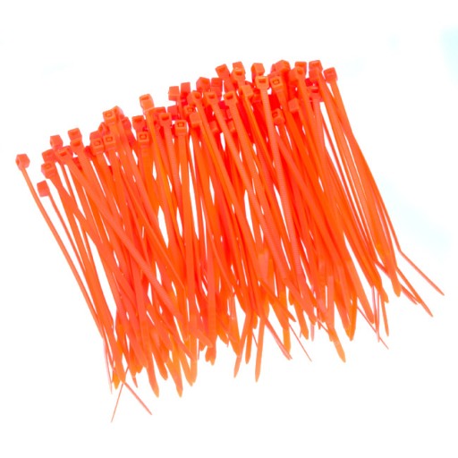 Sťahovacie pásky 100x2,5mm oranžové.
