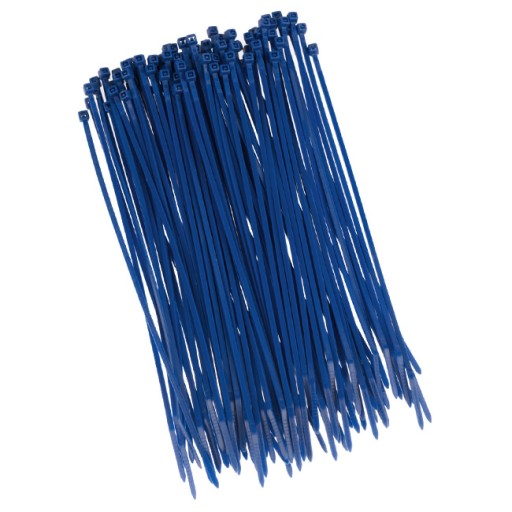 Sťahovacie pásky 100x2,5mm modré.