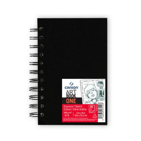 CANSON ART BOOK JEDEN SKICNÍK NA ŠPIRÁLE A6 100G