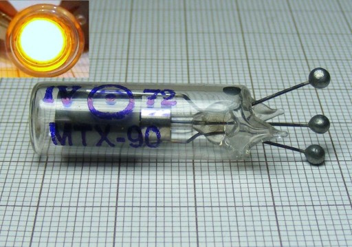 Tyratron lampa MTX-90 neónová lampa 200V