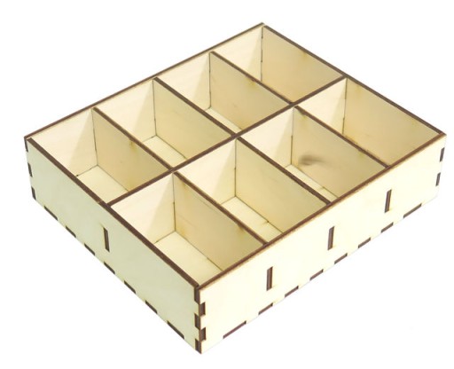 DECOUPAGE ORGANIZÉR BOX S 8 PRIHRADKAMI EZ63