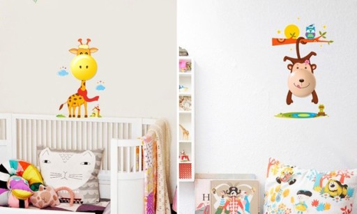 LED nočná lampa s dotykovou nálepkou ŽIRAFA 004