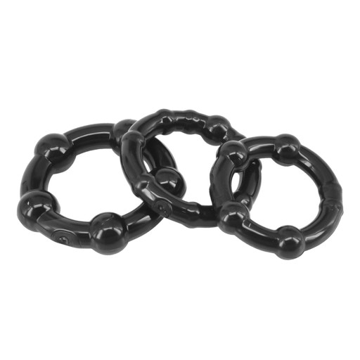 3 krúžky na penis v 3 rôznych veľkostiach