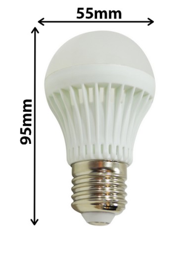 E27 LED žiarovka | 5W 8 SMD2835 | 500 LM HEAT ZZ5